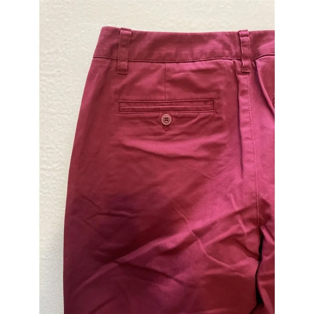 NEW Bonobos‎ 30 x 30 Red Flex Cotton Twill Straight Stretch Washed Chinos Pants